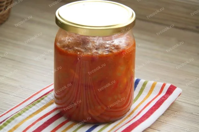 Лечо с томатной пастой на зиму