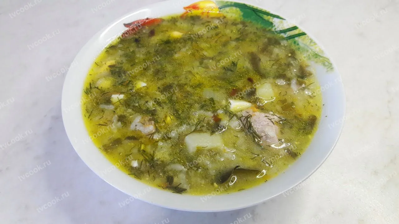 Зелёный борщ со щавелём