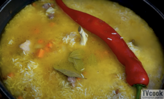Плов из курицы на сковороде Плов из курицы на сковороде