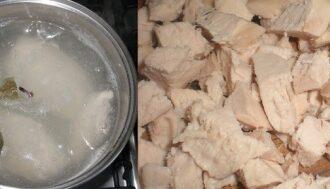 Салат 'Белая берёза' – пошаговый рецепт Салат 'Белая берёза' – пошаговый рецепт