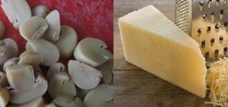 Рецепт салата 'Шишка' с курицей и миндалем Рецепт салата 'Шишка' с курицей и миндалем
