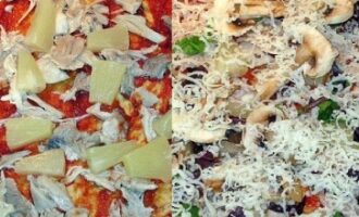 Рецепт гавайской пиццы с курицей и ананасами Рецепт гавайской пиццы с курицей и ананасами