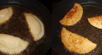 Чебуреки с фетой Чебуреки с фетой