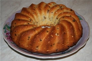 Творожный кекс с изюмом Творожный кекс с изюмом