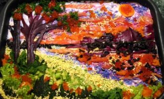 Салат «Куда приводят мечты» с семгой и авокадо Салат «Куда приводят мечты» с семгой и авокадо