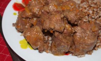 Гуляш из куриной печени Гуляш из куриной печени