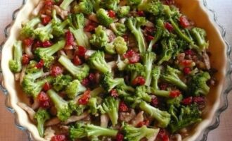 Пирог с брокколи и курицей Пирог с брокколи и курицей