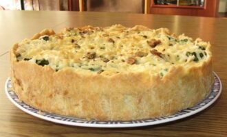 Пирог с брокколи и грибами Пирог с брокколи и грибами