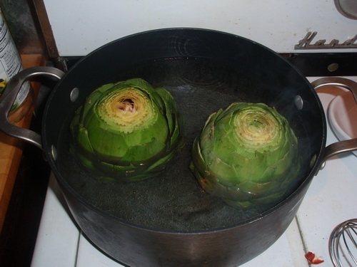 Артишоки с шампиньонами Артишоки с шампиньонами