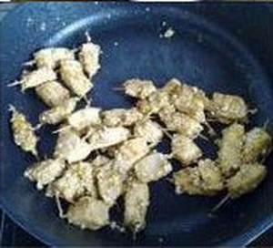 Шашлычки куриные в кунжуте Шашлычки куриные в кунжуте