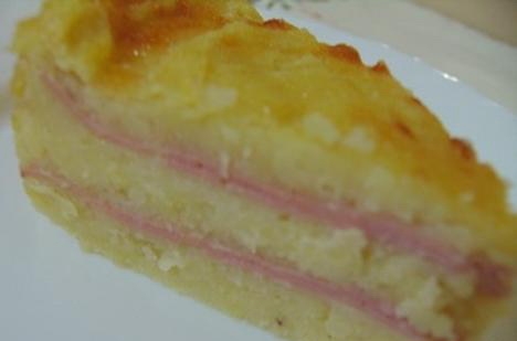 Картофельный пирог с ветчиной Картофельный пирог с ветчиной