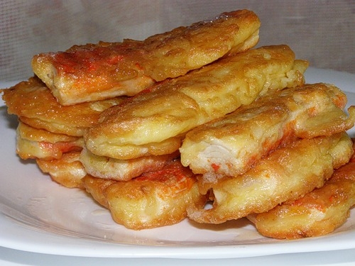 Крабовые палочки в кляре Крабовые палочки в кляре