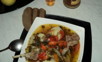 Хашлама из баранины с овощами