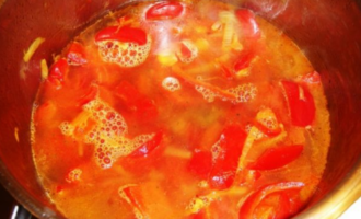 Рецепт супа-пюре из сладкого перца с крабовыми палочками Рецепт супа-пюре из сладкого перца с крабовыми палочками