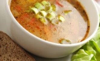 Крестьянский суп с говядиной, бараниной и овощами Крестьянский суп с говядиной, бараниной и овощами