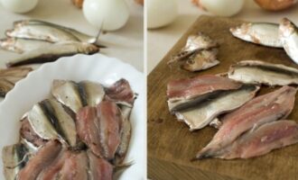 Канапе с килькой и яйцом на ржаном хлебе Канапе с килькой и яйцом на ржаном хлебе