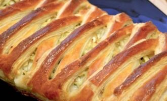 Плетёный пирог с капустой Плетёный пирог с капустой