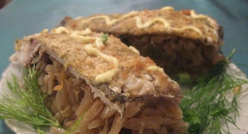 Лещ, запеченный с капустой Лещ, запеченный с капустой
