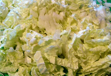 Салат из китайской капусты и крабовых палочек Салат из китайской капусты и крабовых палочек