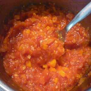 Томатная паста с овощами Томатная паста с овощами
