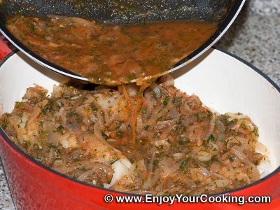 Голубцы с мясом и рисом по-украински Голубцы с мясом и рисом по-украински