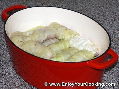 Голубцы с мясом и рисом по-украински Голубцы с мясом и рисом по-украински