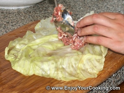 Голубцы с мясом и рисом по-украински Голубцы с мясом и рисом по-украински
