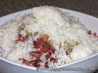 Голубцы с мясом и рисом по-украински Голубцы с мясом и рисом по-украински