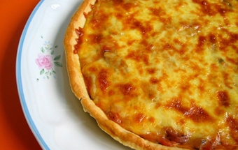 Киш Лорен с грибами и сыром Киш Лорен с грибами и сыром
