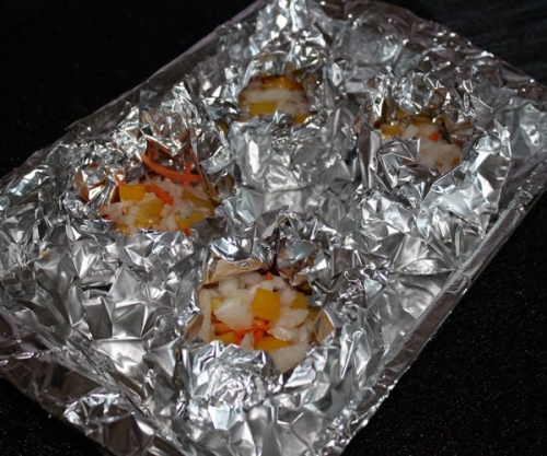 Лосось с овощами Лосось с овощами
