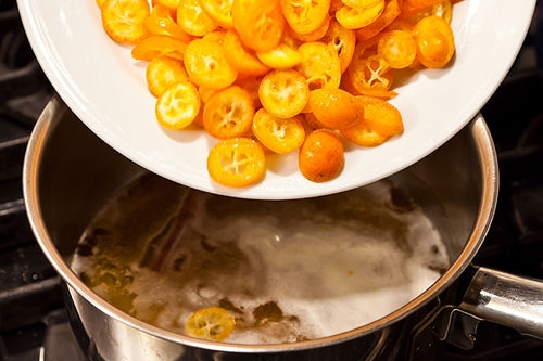 Кукурузные блинчики с творогом и кумкватом Кукурузные блинчики с творогом и кумкватом