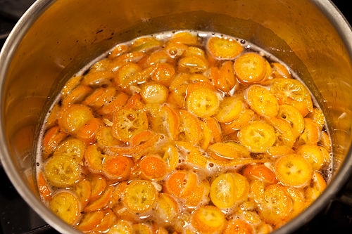 Кукурузные блинчики с творогом и кумкватом Кукурузные блинчики с творогом и кумкватом