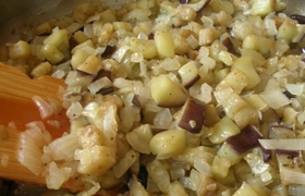 Пирог с курицей и баклажаном Пирог с курицей и баклажаном