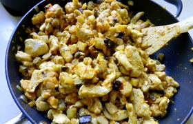 Пирог с курицей и баклажаном Пирог с курицей и баклажаном