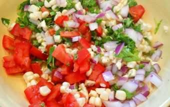 Салат с каперсами и кукурузой Салат с каперсами и кукурузой