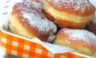 Пончики с заварным кремом Пончики с заварным кремом