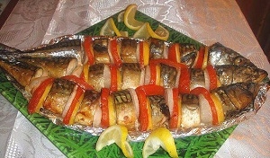 Скумбрия запечённая в фольге Скумбрия запечённая в фольге
