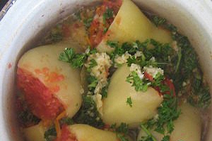 Перец фаршированный овощами Перец фаршированный овощами