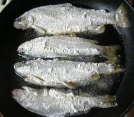 Жареная форель Жареная форель