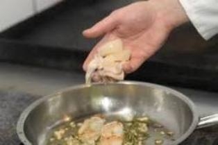 Тальолини с гребешками Тальолини с гребешками