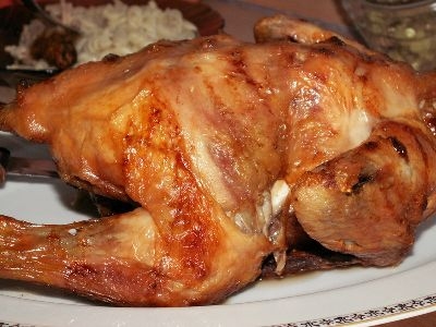 Курица гриль на вертеле Курица гриль на вертеле