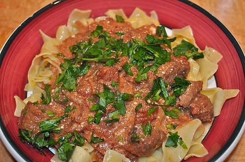 Говядина с макаронами Говядина с макаронами