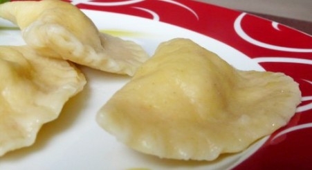 Равиоли с козьим сыром и зеленью Равиоли с козьим сыром и зеленью