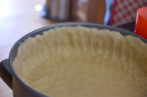 Пирог с персиками и творогом Пирог с персиками и творогом