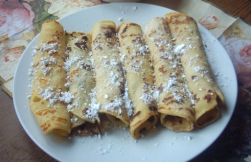 Блинчики с яблочной начинкой Блинчики с яблочной начинкой