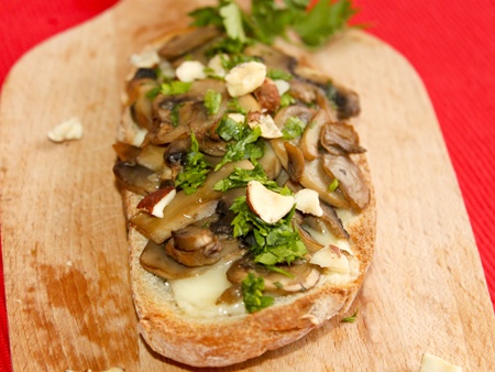 Гренки с грибами Гренки с грибами