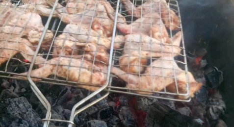 Шашлык из куриных крылышек Шашлык из куриных крылышек