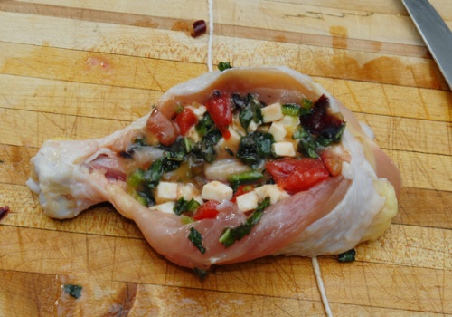 Фаршированные куриные голени Фаршированные куриные голени