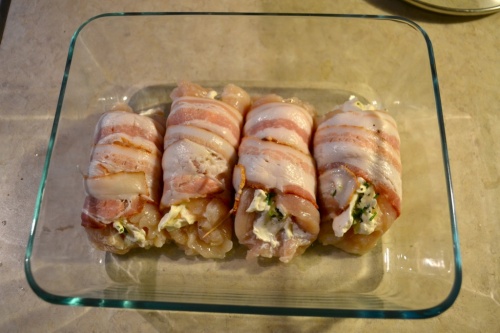 Куриные рулетики в беконе Куриные рулетики в беконе