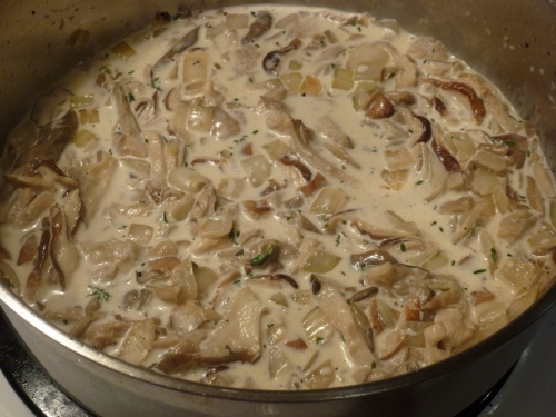 Курица с грибами в сливочном соусе Курица с грибами в сливочном соусе